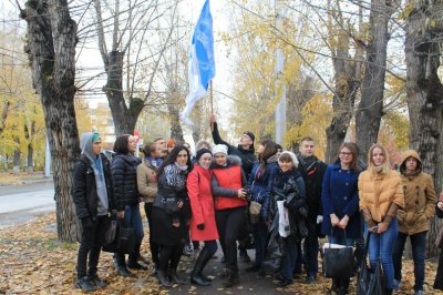 Трудовой десант в сквере